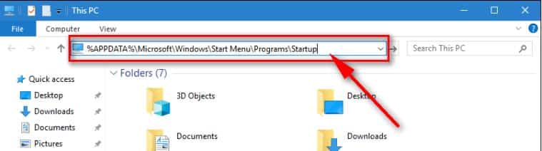 windows start menu location